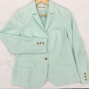 Reiss ice mint green blazer size Medium